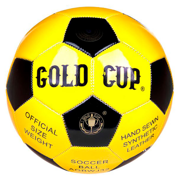 Мяч Капа желто белый. Футбольный мяч Gold Cup RS-0. Голд кап